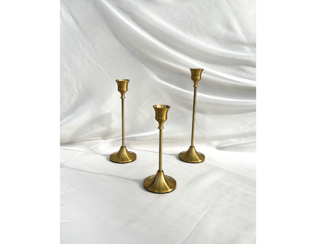 Bronze Taper Candle Holders - Event Rentals