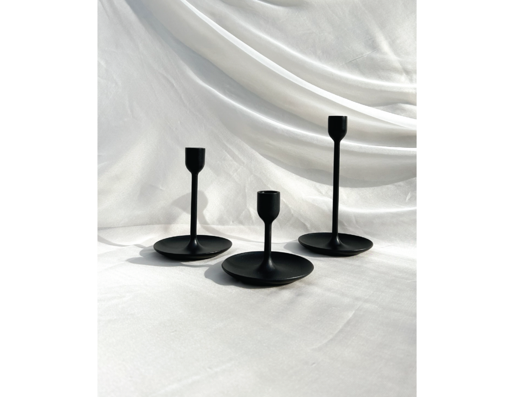 Black Taper Candle Holders - Event Rentals