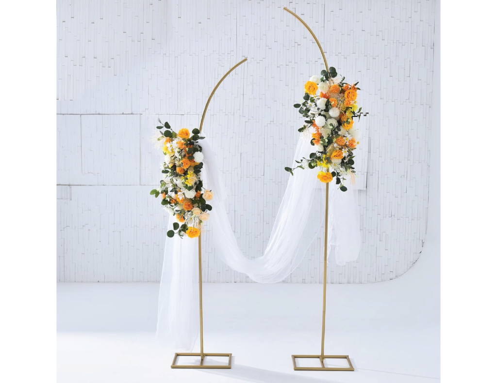 Gold Metal Arbor - Event Rental