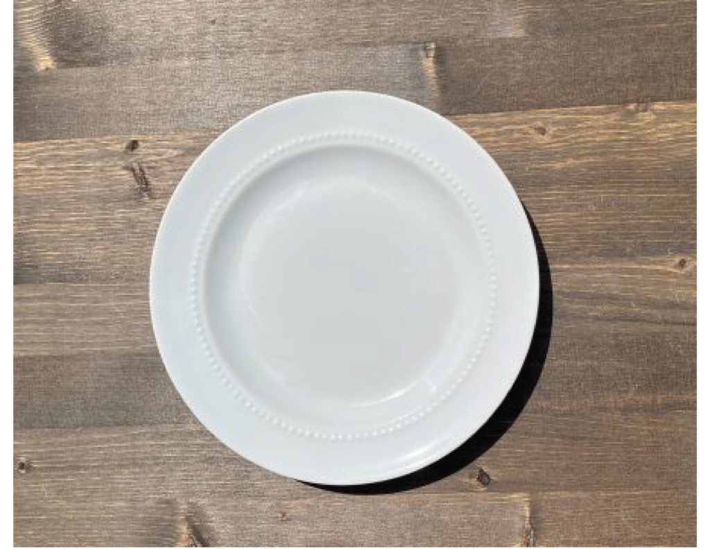 White Dinner Plate - Event Rental