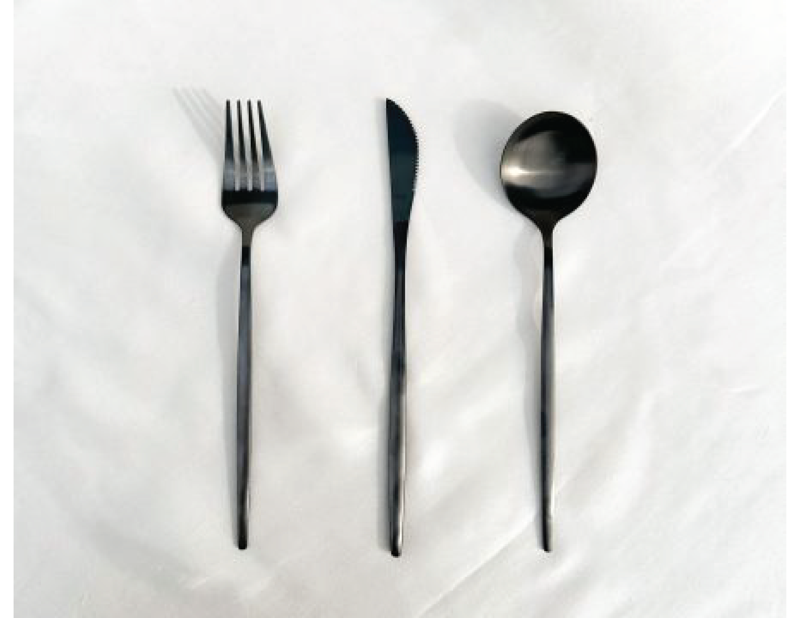 Black Silverware - Event Rental